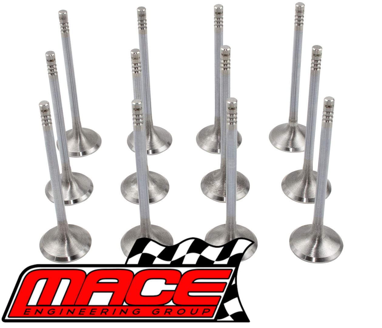 SET OF 12 MACE STAINLESS STEEL EXHAUST VALVES TO SUIT FORD BARRA E-GAS ECOLPI 182 190 195 4.0L I6
