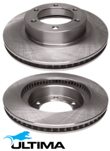 ULTIMA FRONT DISC BRAKE ROTOR SET TO SUIT TOYOTA FJ CRUISER GSJ15R 1GR-FE 4.0L V6