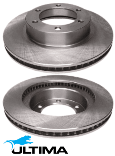 ULTIMA FRONT DISC BRAKE ROTOR SET TO SUIT TOYOTA FJ CRUISER GSJ15R 1GR-FE 4.0L V6