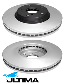 ULTIMA FRONT VENTED DISC BRAKE ROTOR SET TO SUIT TOYOTA HIGHLANDER MCU28R 3MZ-FE 3.3L V6