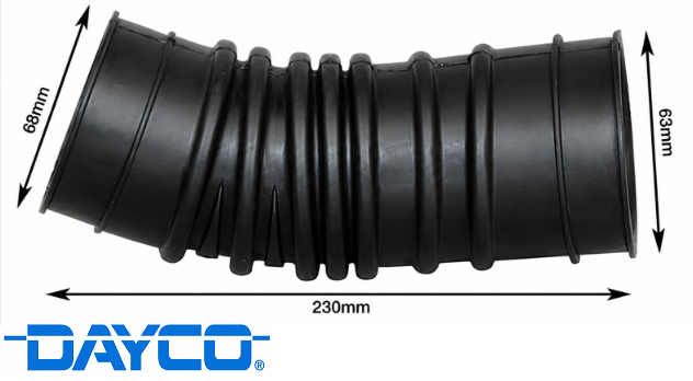 DAYCO AIR INTAKE HOSE TO SUIT TOYOTA HILUX KZN130R KZN185R 1KZ-TE TURBO DIESEL 3.0L I4