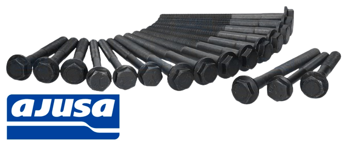 AJUSA CYLINDER HEAD BOLT SET TO SUIT LAND ROVER 16L 18L 20L TURBO DIESEL 2.5L I4