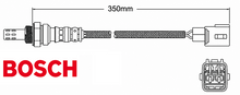 BOSCH PRE CATALYTIC OXYGEN O2 SENSOR TO SUIT TOYOTA COROLLA NZE120R 2NZ-FE 1.3L I4 FROM 09/2002