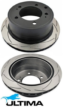 ULTIMA REAR DISC BRAKE ROTOR SET TO SUIT TOYOTA LANDCRUISER HZJ78R HZJ79R 1HZ DIESEL 4.2L I6