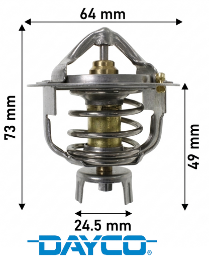 DAYCO 77 DEGREE THERMOSTAT TO SUIT NISSAN PATROL GQ RB30 3.0L I6