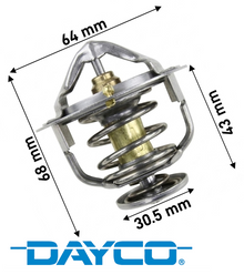 DAYCO 77 DEGREE THERMOSTAT TO SUIT TOYOTA LANDCRUISER PZJ70 PZJ73 PZJ77 1PZ DIESEL 3.5L I5