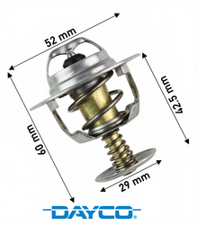 DAYCO 82 DEGREE THERMOSTAT TO SUIT FORD RANGER PJ PK WEAT TURBO DIESEL 3.0L I4 EXCEPT XL 2D RWD