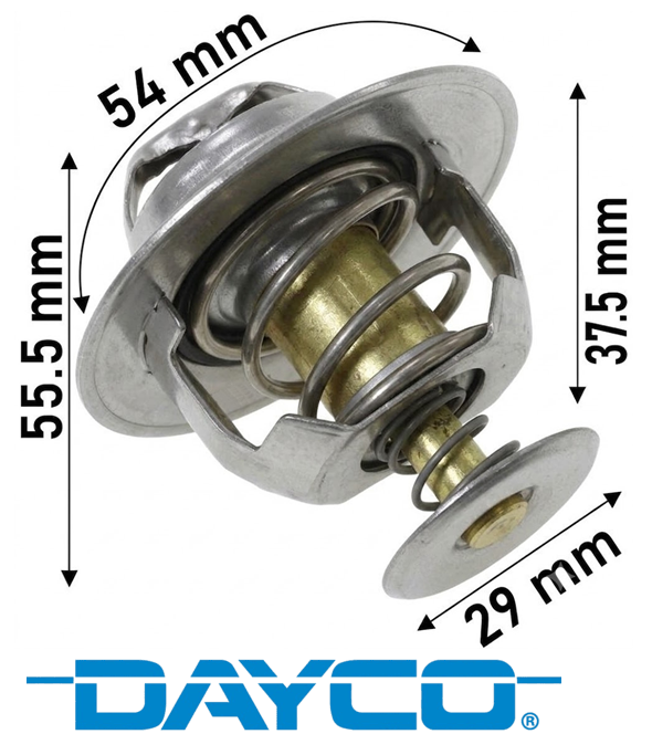 DAYCO 82 DEGREE THERMOSTAT TO SUIT HOLDEN CRUZE JG JH.II Z20S1 Z20D1 TURBO DIESEL 2.0L I4
