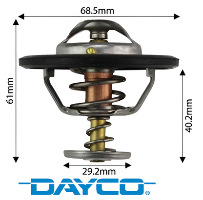 DAYCO 85 DEGREE THERMOSTAT TO SUIT MAZDA BT-50 TFR 4JJ3-TCX TURBO DIESEL 3.0L I4 AUTOMATIC TRANSMISSION RWD ONLY