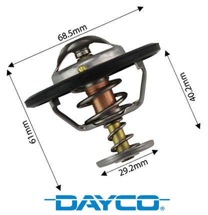 DAYCO 85 DEGREE THERMOSTAT TO SUIT MAZDA BT-50 TFR 4JJ3-TCX TURBO DIESEL 3.0L I4 AUTOMATIC TRANSMISSION RWD ONLY