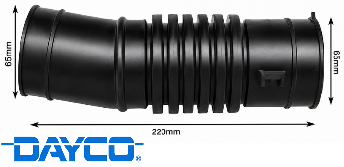 DAYCO AIR INTAKE HOSE TO SUIT TOYOTA HILUX LN147R LN152R LN167R LN172R 5L DIESEL 3.0L I4