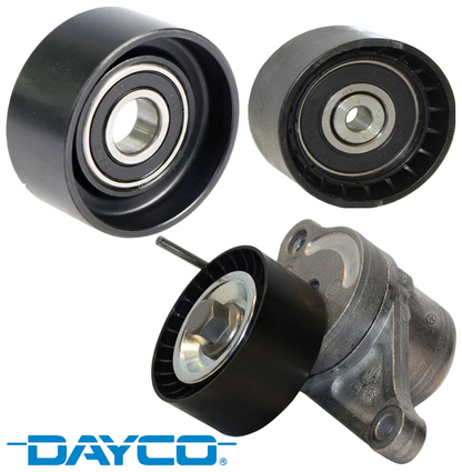 DAYCO AUTOMATIC BELT TENSIONER AND PULLEY KIT TO SUIT NISSAN NAVARA NP300 D23 YS23DDT YS23DDTT TWIN TURBO DIESEL 2.3L I4