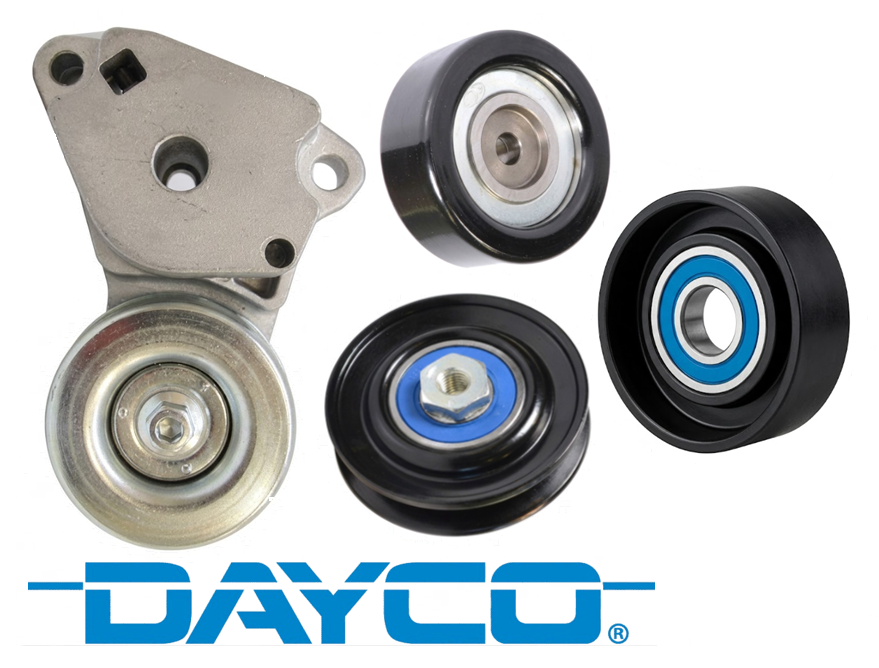 DAYCO AUTOMATIC BELT TENSIONER AND PULLEY KIT TO SUIT MITSUBISHI CHALLENGER PB PC 4D56T 2.5L I4