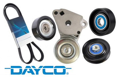DAYCO COMPLETE SERPENTINE BELT KIT TO SUIT MITSUBISHI 4D56T TURBO DIESEL 2.5L I4 FROM 08/2011