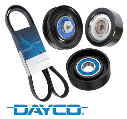 DAYCO DRIVE BELT & PULLEY KIT TO SUIT MITSUBISHI CHALLENGER PB PC 4D56T TURBO DIESEL 2.5L I4 FROM 08/2011