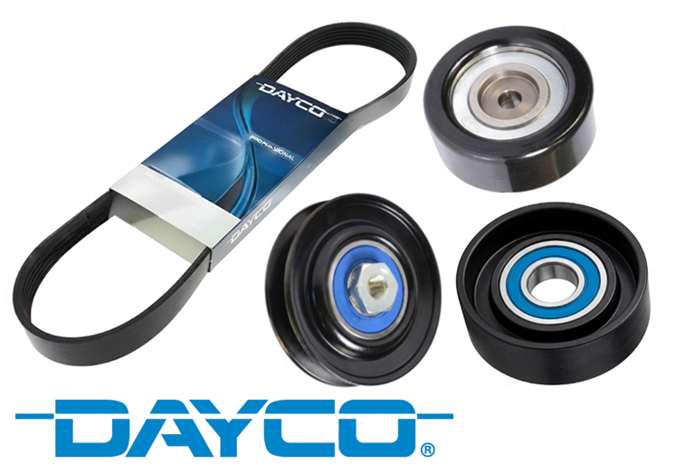 DAYCO DRIVE BELT & PULLEY KIT TO SUIT MITSUBISHI 4D56T TURBO DIESEL 2.5L I4 TILL 07/2011