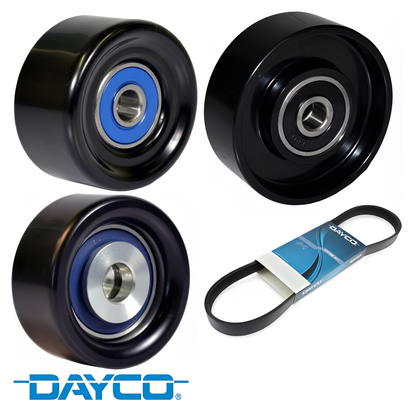 DAYCO DRIVE BELT & PULLEY KIT TO SUIT TOYOTA PRADO KDJ120R 1KD-FTV TURBO DIESEL 3.0L I4