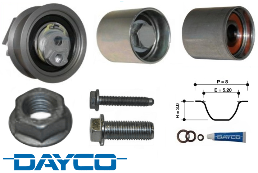 DAYCO TIMING BELT KIT TO SUIT AUDI TTS 8J CDLB TURBO 2.0L I4