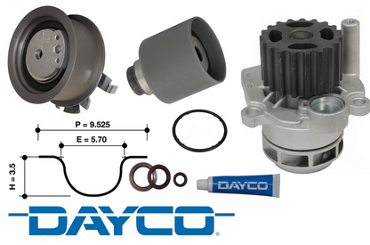DAYCO TIMING BELT KIT TO SUIT AUDI A3 8P BLS TURBO DIESEL 1.9L I4