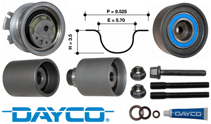 DAYCO TIMING BELT KIT TO SUIT AUDI TT 8J CBBB TURBO DIESEL 2.0L I4