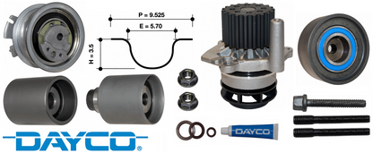 DAYCO TIMING BELT KIT TO SUIT AUDI TT 8J CBBB TURBO DIESEL 2.0L I4