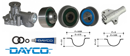 DAYCO TIMING BELT KIT TO SUIT MITSUBISHI LANCER CH 4G69 2.4L I4