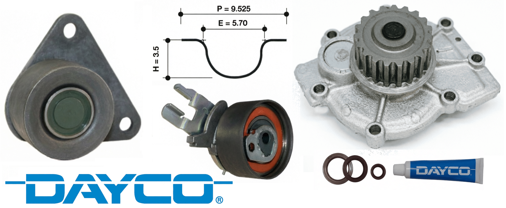 DAYCO TIMING BELT KIT TO SUIT FORD MONDEO MA MB HUBA TURBO 2.5L I5