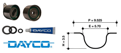 DAYCO TIMING BELT KIT TO SUIT FORD COURIER SA FE 2.0L I4