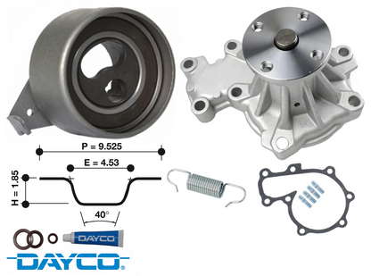 DAYCO TIMING BELT KIT TO SUIT FORD ECONOVAN SG WL DIESEL 2.5L I4 FROM 12/1998