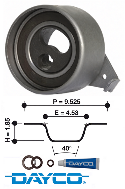 DAYCO TIMING BELT KIT TO SUIT FORD ECONOVAN SG WL DIESEL 2.5L I4 FROM 12/1998