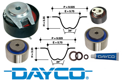 DAYCO TIMING BELT KIT TO SUIT FORD RANGER PY BFWS TURBO DIESEL 3.0L V6