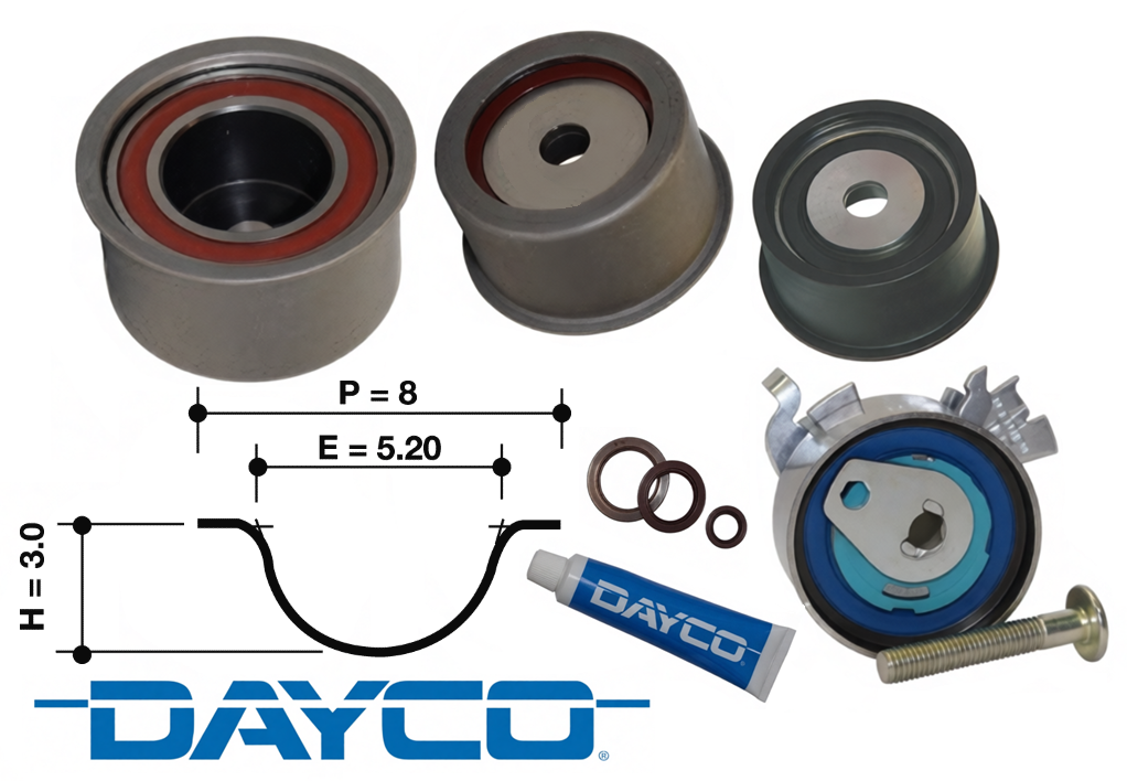 DAYCO TIMING BELT KIT TO SUIT HOLDEN ASTRA TS AH Z20LET Z20LER TURBO 2.0L I4