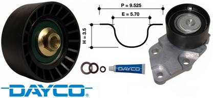 DAYCO TIMING BELT KIT TO SUIT HOLDEN BARINA TK F16D3 1.6L I4 SINGLE TOOTH COVER