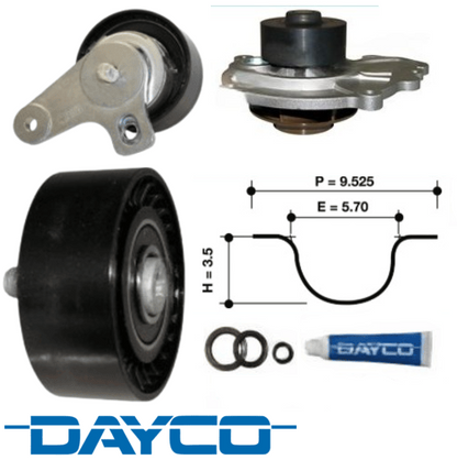 DAYCO TIMING BELT KIT TO SUIT HOLDEN CAPTIVA CG Z20S1 TURBO DIESEL 2.0L I4