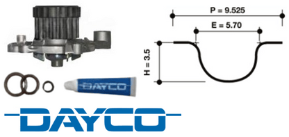 DAYCO TIMING BELT KIT TO SUIT HONDA CIVIC EU ES D17A D17A2 D17Z1 1.7L I4