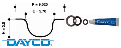 DAYCO TIMING BELT KIT TO SUIT HONDA HR-V GH D16W1 D16W5 1.6L I4