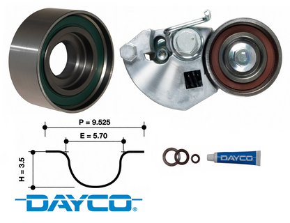 DAYCO TIMING BELT KIT TO SUIT HYUNDAI D4EA D4EB TURBO DIESEL 2.0L 2.2L I4