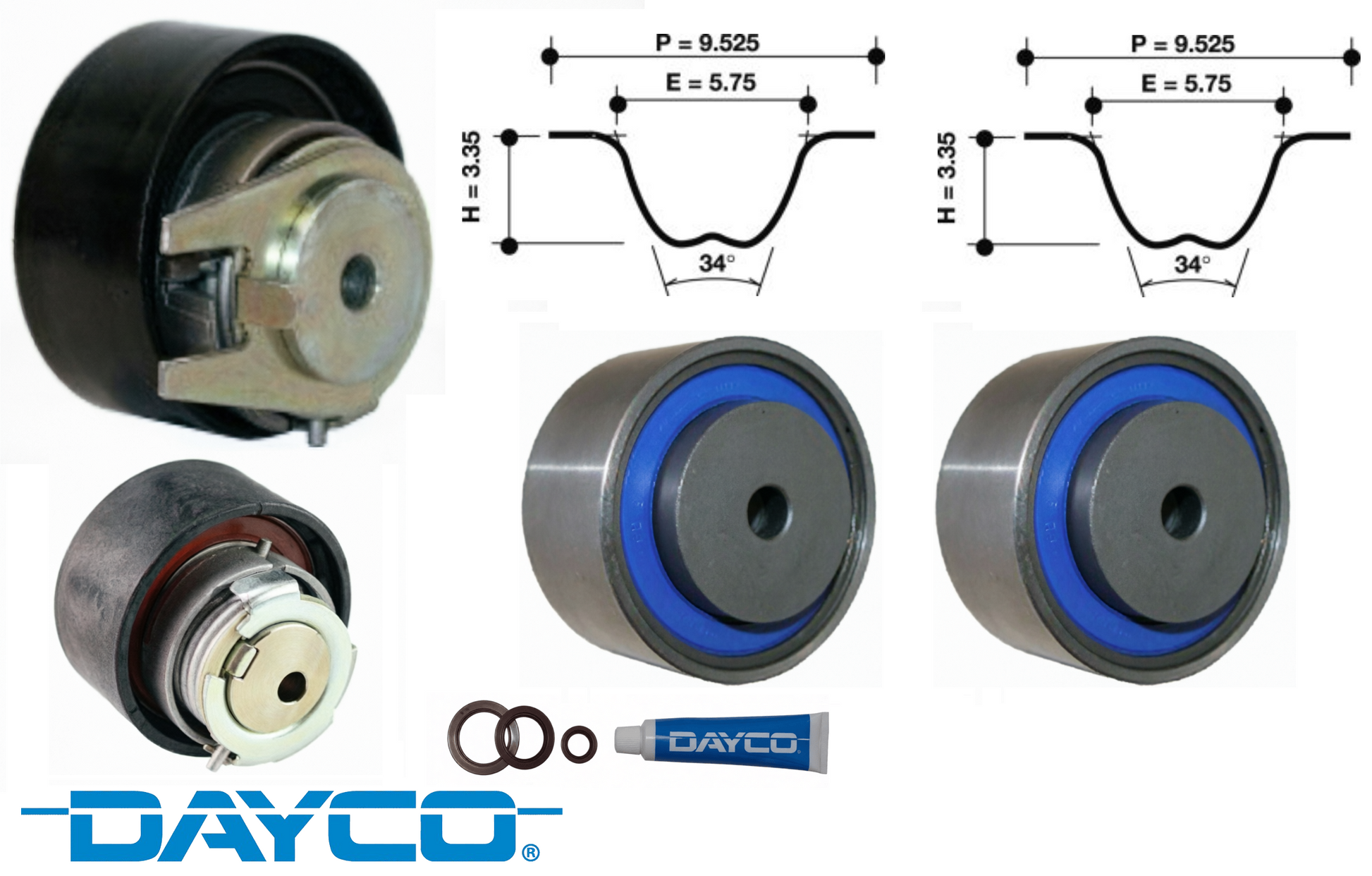 DAYCO TIMING BELT KIT TO SUIT LAND ROVER RANGE ROVER L322 L405 M57D30 306DT TWIN TURBO DIESEL 3.0 V6