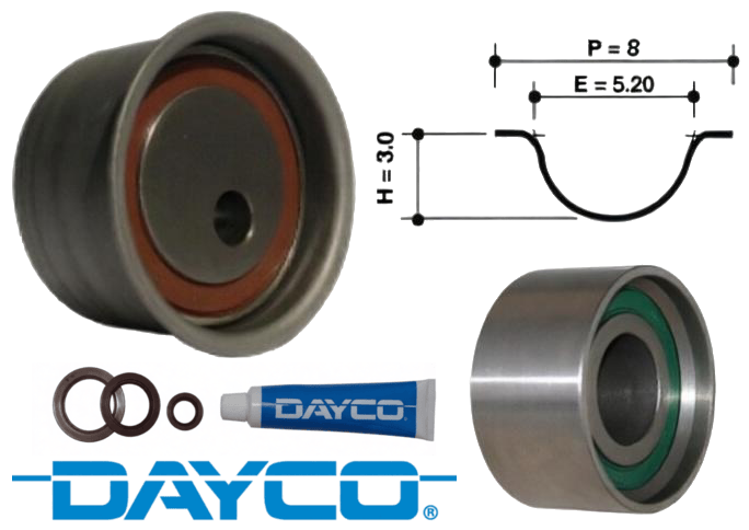 DAYCO TIMING BELT KIT TO SUIT MITSUBISHI LANCER CM5A 4G93T TURBO 1.8L I4