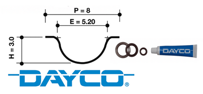 DAYCO TIMING BELT KIT TO SUIT NISSAN SKYLINE R34 RB20DE RB25DE RB25DET RB26DETT 2.0L 2.5L 2.6L I6