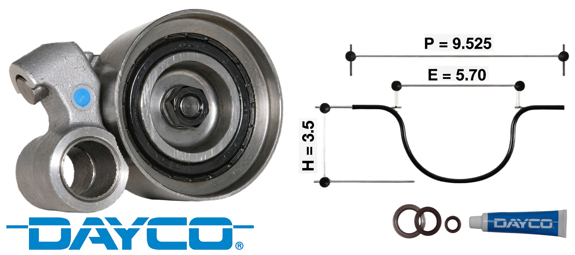 DAYCO TIMING BELT KIT TO SUIT TOYOTA LANDCRUISER HDJ78R HDJ79R HDJ100R 1HD-FTE TURBO DIESEL 4.2L I6