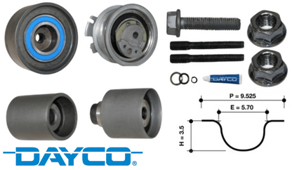 DAYCO TIMING BELT KIT TO SUIT VOLKSWAGEN PASSAT B6 CBAB CBBB TURBO DIESEL 2.0L I4