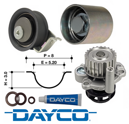 DAYCO TIMING BELT KIT TO SUIT VOLKSWAGEN AGN AWU AGU TURBO 1.8L I4