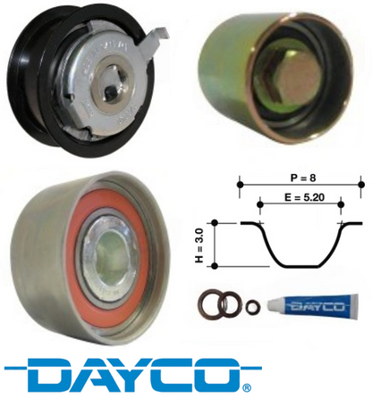 DAYCO TIMING BELT KIT TO SUIT VOLKSWAGEN AXW 2.0L I4