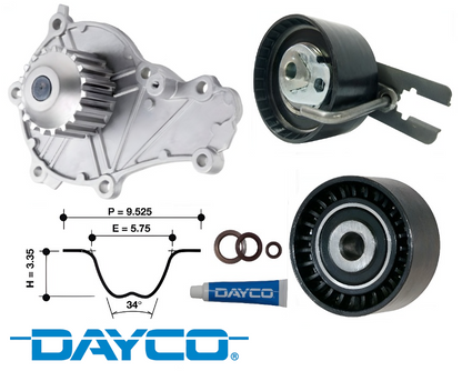 DAYCO TIMING BELT KIT TO SUIT FORD FIESTA WS WT HHJE HHJC TURBO DIESEL 1.6L I4