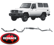 EXTREME DUTY EXHAUST SYSTEM FOR TOYOTA LANDCRUISER HDJ78R 1HD-FTE 4.2 I6 TO 01/07 TROOP CARRIER ONLY