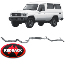 EXTREME DUTY EXHAUST SYSTEM FOR TOYOTA LANDCRUISER HDJ78R 1HD-FTE 4.2 I6 TO 01/07 TROOP CARRIER ONLY