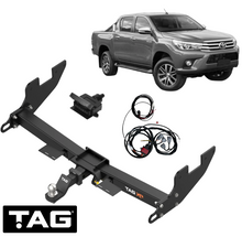 EXTREME RECOVERY TOW BAR & WIRING KIT FOR TOYOTA HILUX GUN123R 1GD-FTV 2.8L I4 TO 04/2020 STYLESIDE