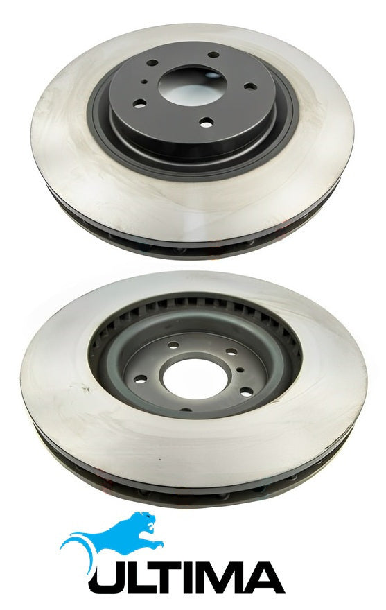 FRONT VENTED DISC BRAKE ROTOR SET TO SUIT NISSAN 350Z Z33 VQ35DE VQ35HR 3.5L V6 OD 324MM HEAVY DUTY