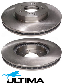 ULTIMA FRONT VENTED DISC BRAKE ROTOR SET TO SUIT HONDA ODYSSEY RA1 F22B F22B6 2.2L I4